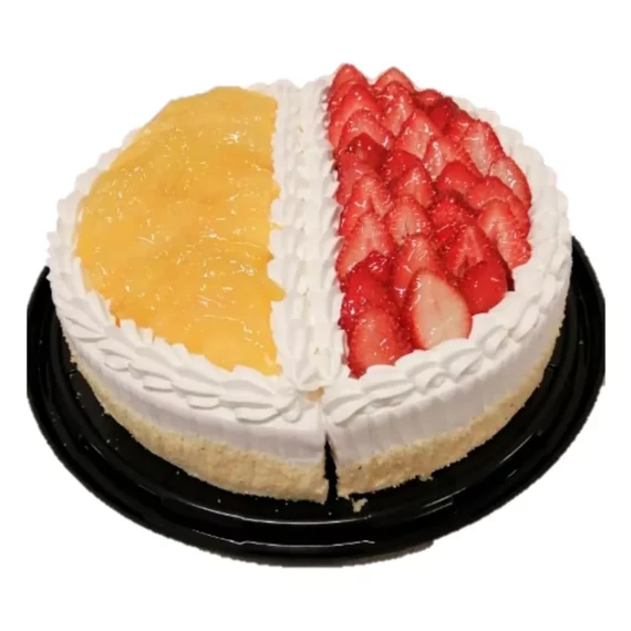 Pastel de Fresa y Durazno